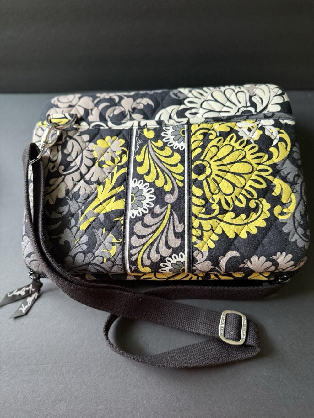 Vera Bradley Baroque Winter Hard Floral Shell Case Kindle iPad Tablet Bag Black